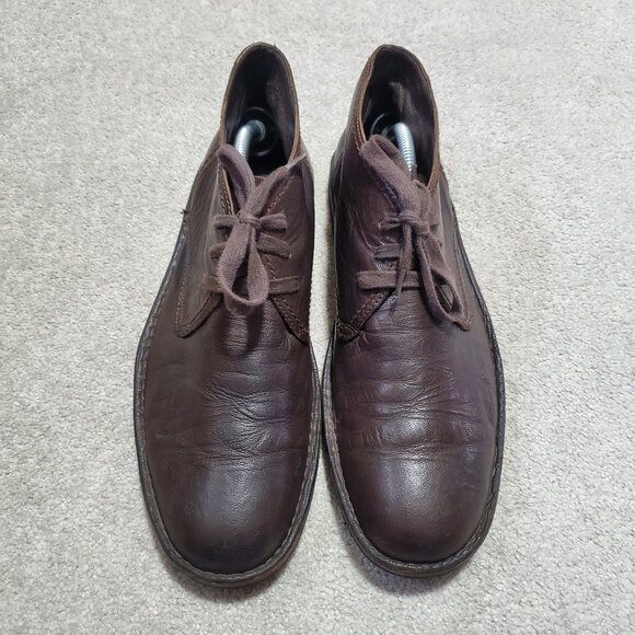 JOHN VARVATOS Star USA Hipster Chukka Boots Leather Lace Up Brown Men's 10.5 - Picture 2 of 15